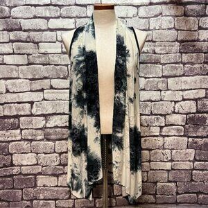 Sere Nade blue, gray & ivory Sleeveless No Close Vest Size 1X